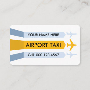 Flughafenstartbahn-Taxidienst Visitenkarte