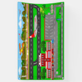 Flughafenstrassen für Autos 3' x 5' Banner (Vertikal)