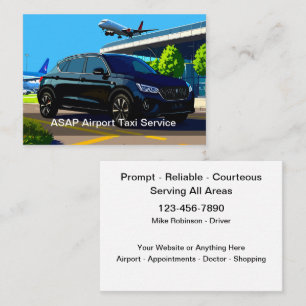 Flughafentaxi Visitenkarte