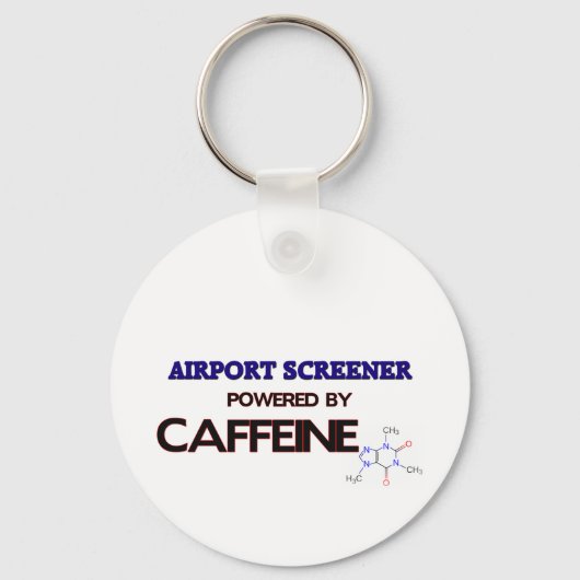 Flughafenvorstufe mit Koffein Schlüsselanhänger (Vorderseite)
