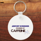 Flughafenvorstufe mit Koffein Schlüsselanhänger (Vorderseite)