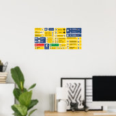 Flughafenzeichen Poster (Heimbüro)