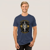 Flugingenieur Veteran Aviation Emblem Tri-Blend Shirt (Vorderseite voll)