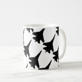 Flugkämpfer F 16 Kaffeetasse (VorderseiteRechts)