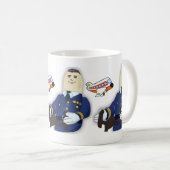 Flugkapitän-Tasse Kaffeetasse (VorderseiteRechts)