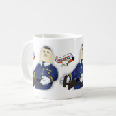 Flugkapitän-Tasse Kaffeetasse (Vorderseite Links)