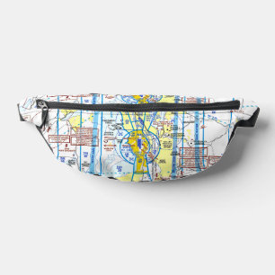 Flugkarte Bauchtasche