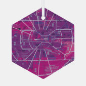 Flugkarte Ornament Aus Glas (Rückseite)