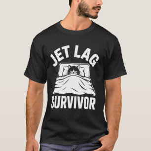 Flugkatze Jetlag-Überlebende T-Shirt