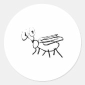 Flugkleber Runder Aufkleber (Vorderseite)