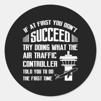 Flugkoordinator Flugverkehrsleiter Runder Aufkleber