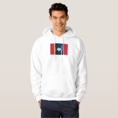 Flugkörper neue Flagge usa vereinte Staaten americ Hoodie (Vorne ganz)