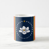 Flugkörper neue Flagge usa vereinte Staaten americ Kaffeetasse (Mittel)