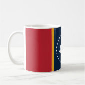 Flugkörper neue Flagge usa vereinte Staaten americ Kaffeetasse (Links)