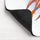 Flugkörper Rakete Weltall Comic Mond Mousepad (Ecke)