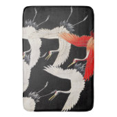 Flugkrane: Japanische Bird Kimono Art Badematte (Vorderseite Vertikal)