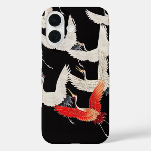 Flugkrane: Japanische Bird Kimono Art Case-Mate iPhone Hülle (Rückseite)