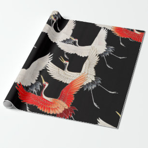 Flugkrane: Japanische Bird Kimono Art Geschenkpapier