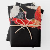 Flugkrane: Japanische Bird Kimono Art Geschenkpapier Set (Beispiel)