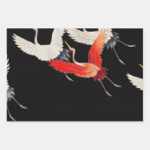 Flugkrane: Japanische Bird Kimono Art Geschenkpapier Set (Vorderseite)