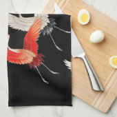 Flugkrane: Japanische Bird Kimono Art Geschirrtuch (Viertel Falte)