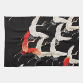 Flugkrane: Japanische Bird Kimono Art Geschirrtuch (Horizontal)