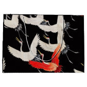 Flugkrane: Japanische Bird Kimono Art Große Geschenktüte (Rückseite)