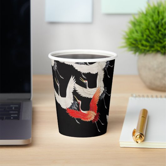 Flugkrane: Japanische Bird Kimono Art Pappbecher (InSitu)
