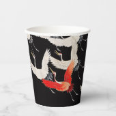 Flugkrane: Japanische Bird Kimono Art Pappbecher (Vorderseite)