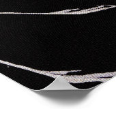 Flugkrane: Japanische Bird Kimono Art Poster (Ecke)