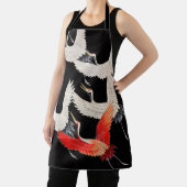 Flugkrane: Japanische Bird Kimono Art Schürze (InSitu)