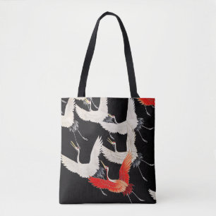 Flugkrane: Japanische Bird Kimono Art Tasche