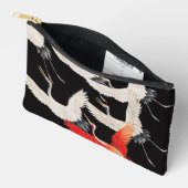 Flugkrane: Japanische Bird Kimono Art Zubehörtasche (Offen)