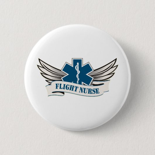 Flugkrankenschwesterflügel Button (Vorderseite)