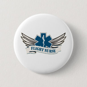 Flugkrankenschwesterflügel Button