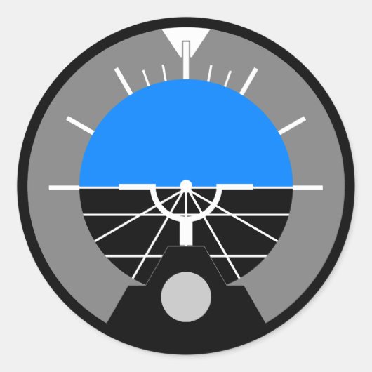Fluglageanzeiger-Messgerät Runder Aufkleber (Vorderseite)