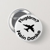Fluglärm? Nein Danke Button (Vorne & Hinten)