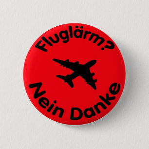 Fluglärm? Nein Danke Button