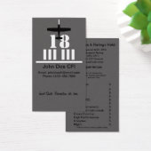 Fluglehrer Business / Resume Card (Schreibtisch)