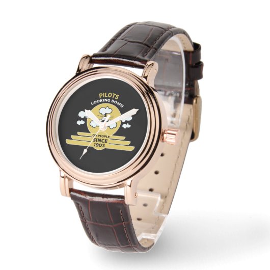 Fluglehrer | Flying School | Absolvent | Pro Armbanduhr (Winkel)