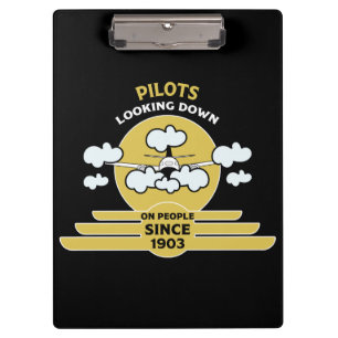 Fluglehrer Flying School Absolvent Pro Klemmbrett