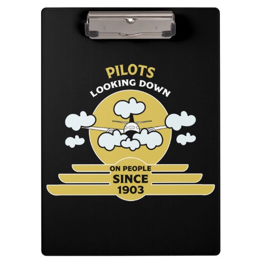 Fluglehrer | Flying School | Absolvent | Pro Klemmbrett (Vorderseite)