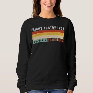 Fluglehrer Job Titel Beruf Arbeiter Anerkennung Sweatshirt