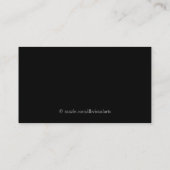 Fluglehrerkarte für Flugzeugpilot Visitenkarte (Rückseite)