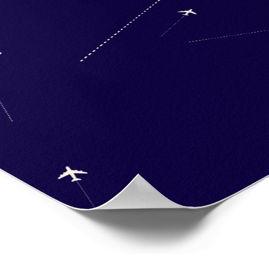 Fluglinien Poster (Ecke)