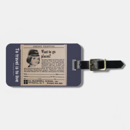 Fluglinien-Reise-Fluglinie Crewmember Gepäckanhänger