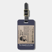 Fluglinien-Reise-Fluglinie Crewmember Gepäckanhänger (Vorderseite vertikal)