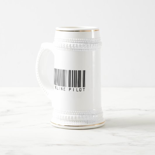 Fluglinien-VersuchsBar-Code Bierglas (Vorderseite Links)