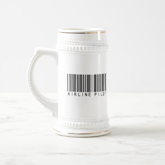 Fluglinien-VersuchsBar-Code Bierglas (Links)