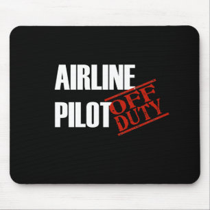 Fluglinien-Versuchsdunkelheit Mousepad